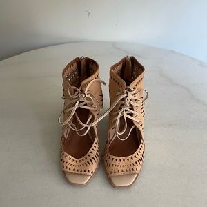 Jeffrey Campbell Rodillo Wedge Leather Sandals
